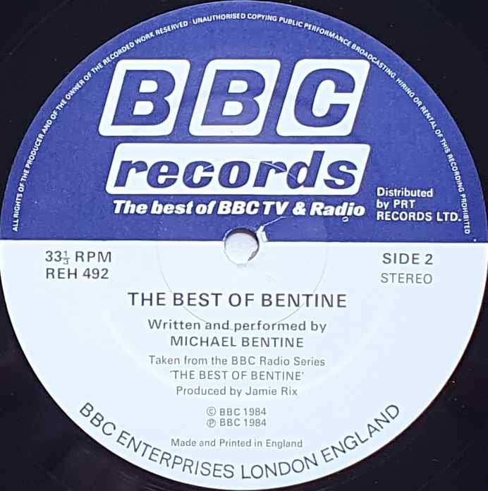 REH 492 Best of Bentine Michael Bentine from the BBC records and Tapes library Label